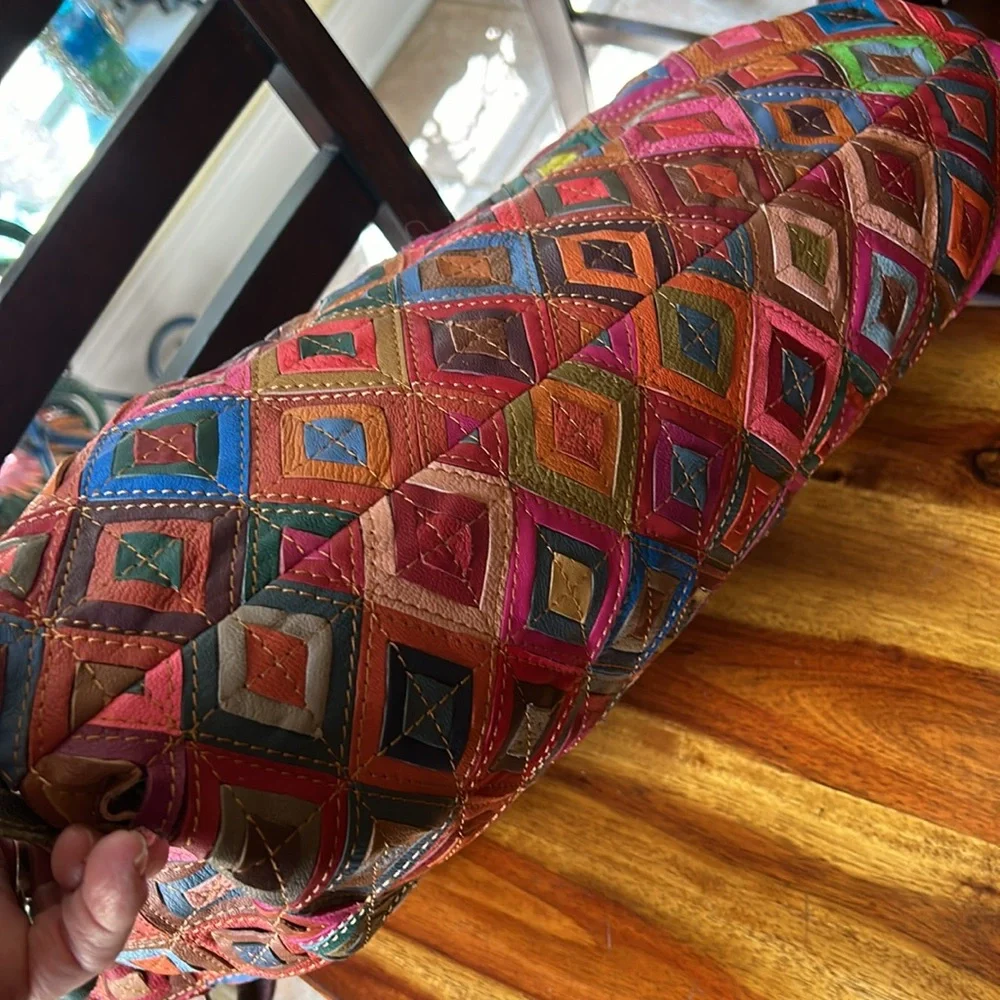 Awesome Ameri patchwork leather over size tote - Picture 5 of 14